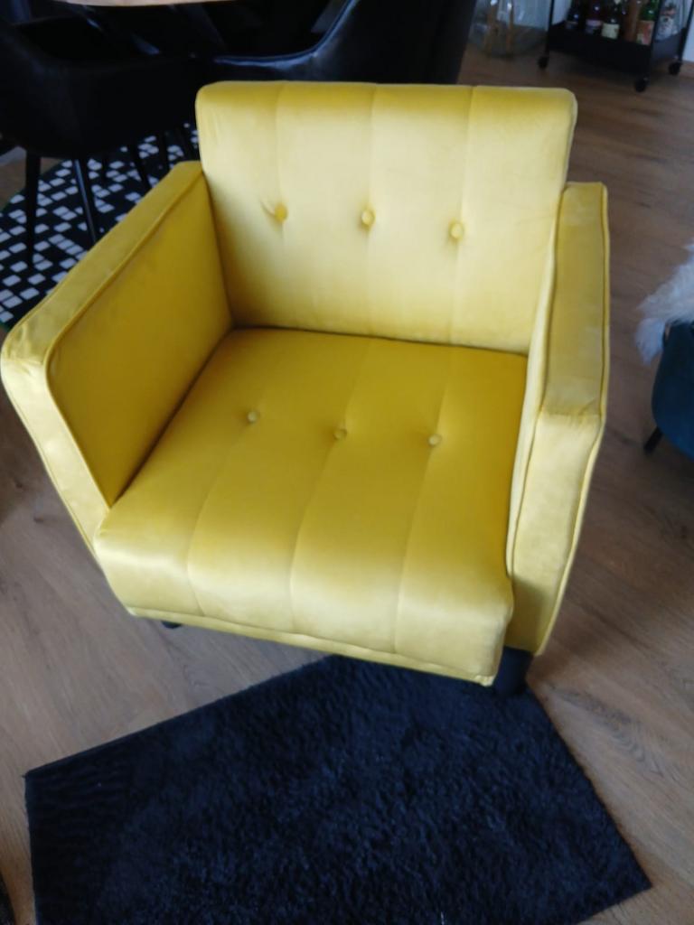Petit fauteuil tissu, Ophalen, Minder dan 75 cm, Zo goed als nieuw, 50 tot 75 cm