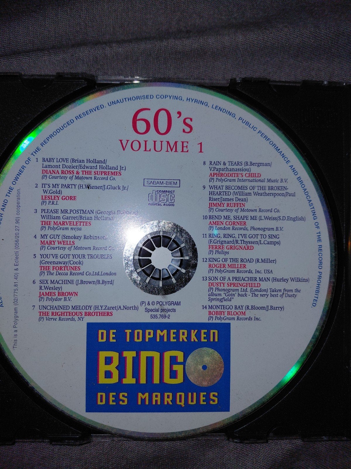 Cd 60's, CD & DVD, CD | Enfants & Jeunesse, Enlèvement ou Envoi