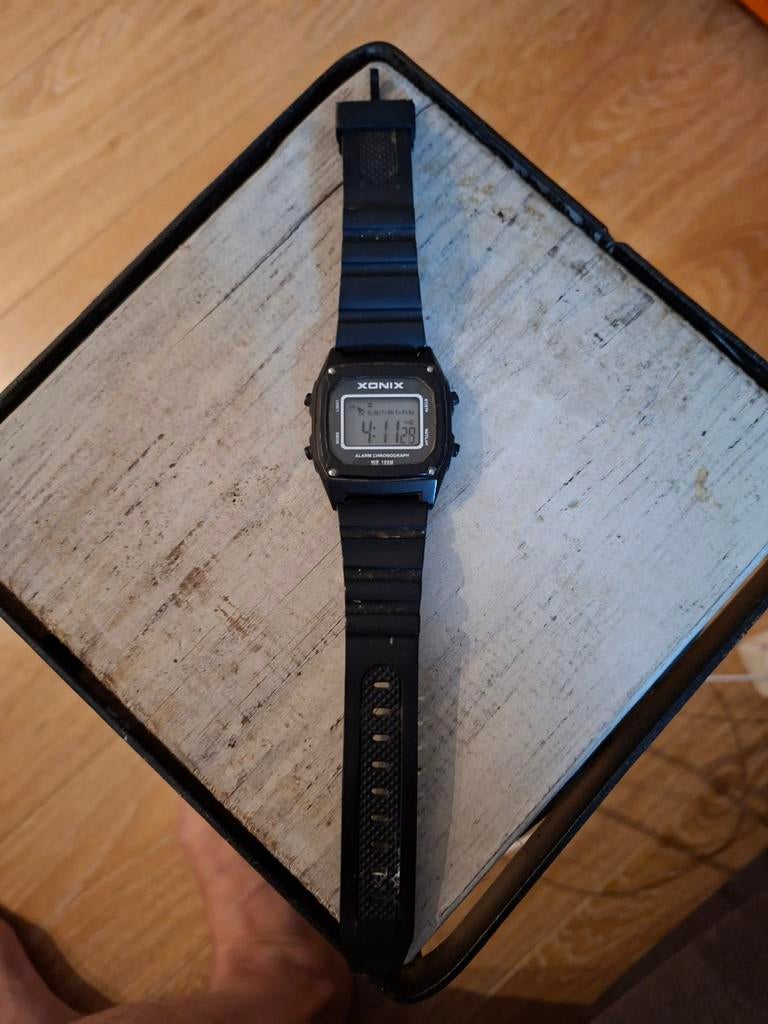 RETRO HORLOGE XONIX, Handtassen en Accessoires, Horloges | Antiek, Overige merken, Overige materialen, Met bandje, Polshorloge