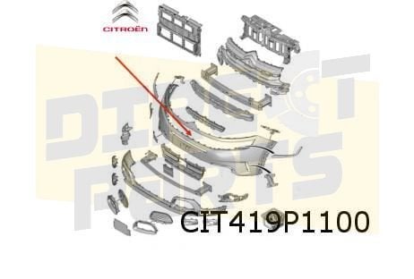 Citroën C5 Aircross voorbumper (te spuiten) Origineel! 16384, Auto-onderdelen, -, Nieuw, Bumper, -