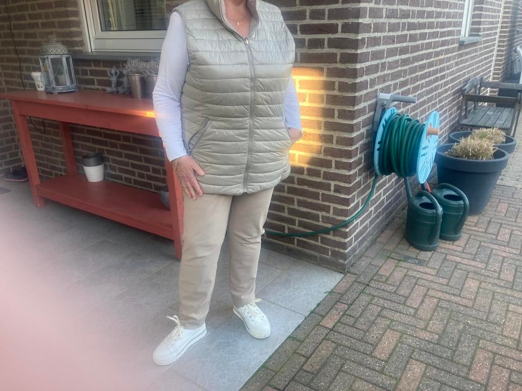 Dames bodywarmer maat 46/48., Ophalen of Verzenden, Zo goed als nieuw, Maat 46/48 (XL) of groter, Beige