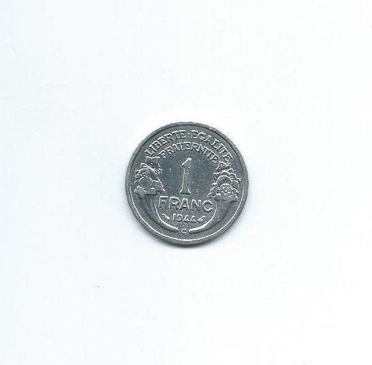 Frankrijk, 1 Franc 1944 C., Ophalen of Verzenden, Frankrijk, Losse munt