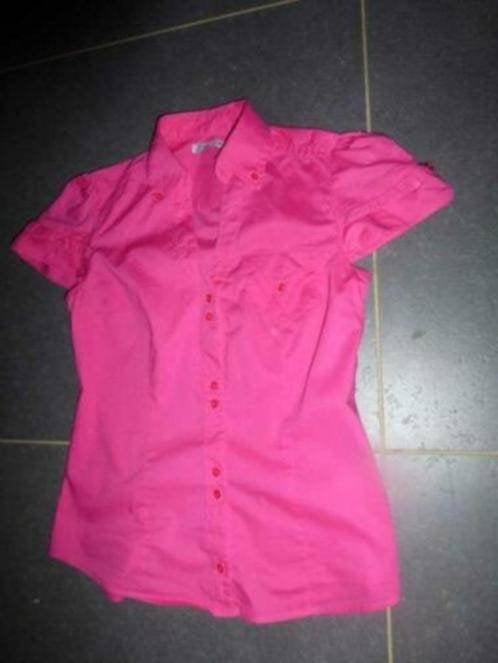 bloesjes korte mouw(pepe jeans 72,spirituel..)fuchsia,zwart, Kleding | Dames, Maat 38/40 (M), Zwart, Ophalen of Verzenden, Korte mouw
