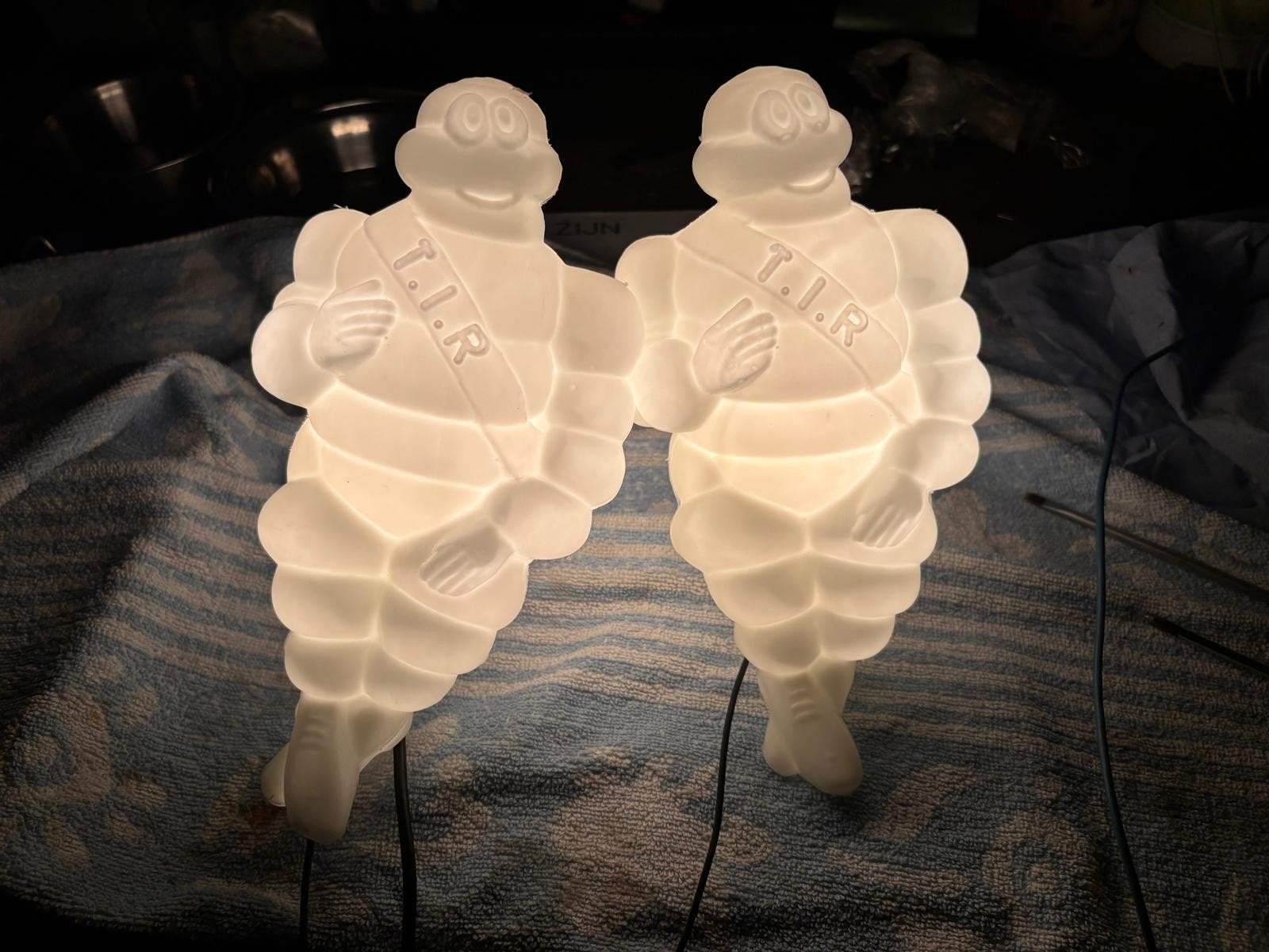 originele Michelin lampen, Ophalen