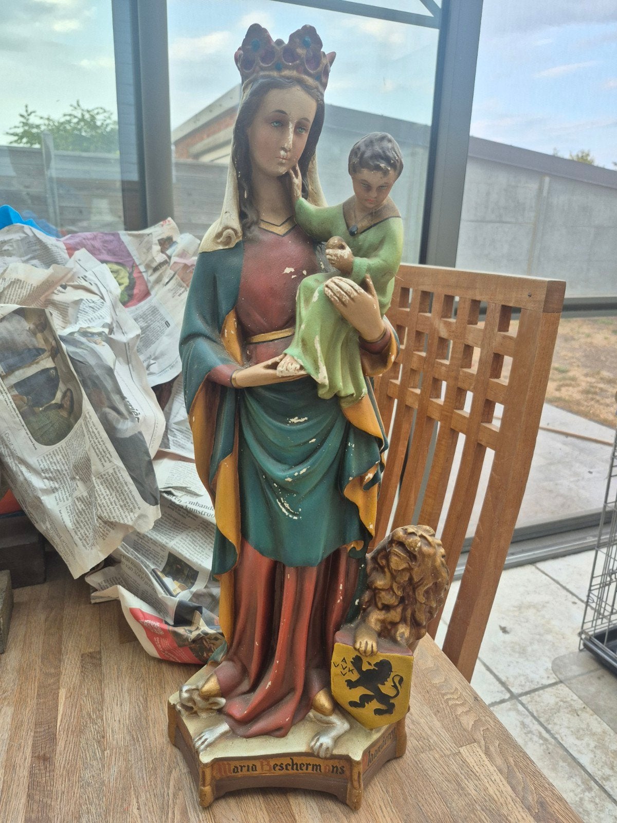 Plâtre de sculpture Notre-Dame des Flandres, Antiquités & Art, Antiquités | Objets religieux, Enlèvement