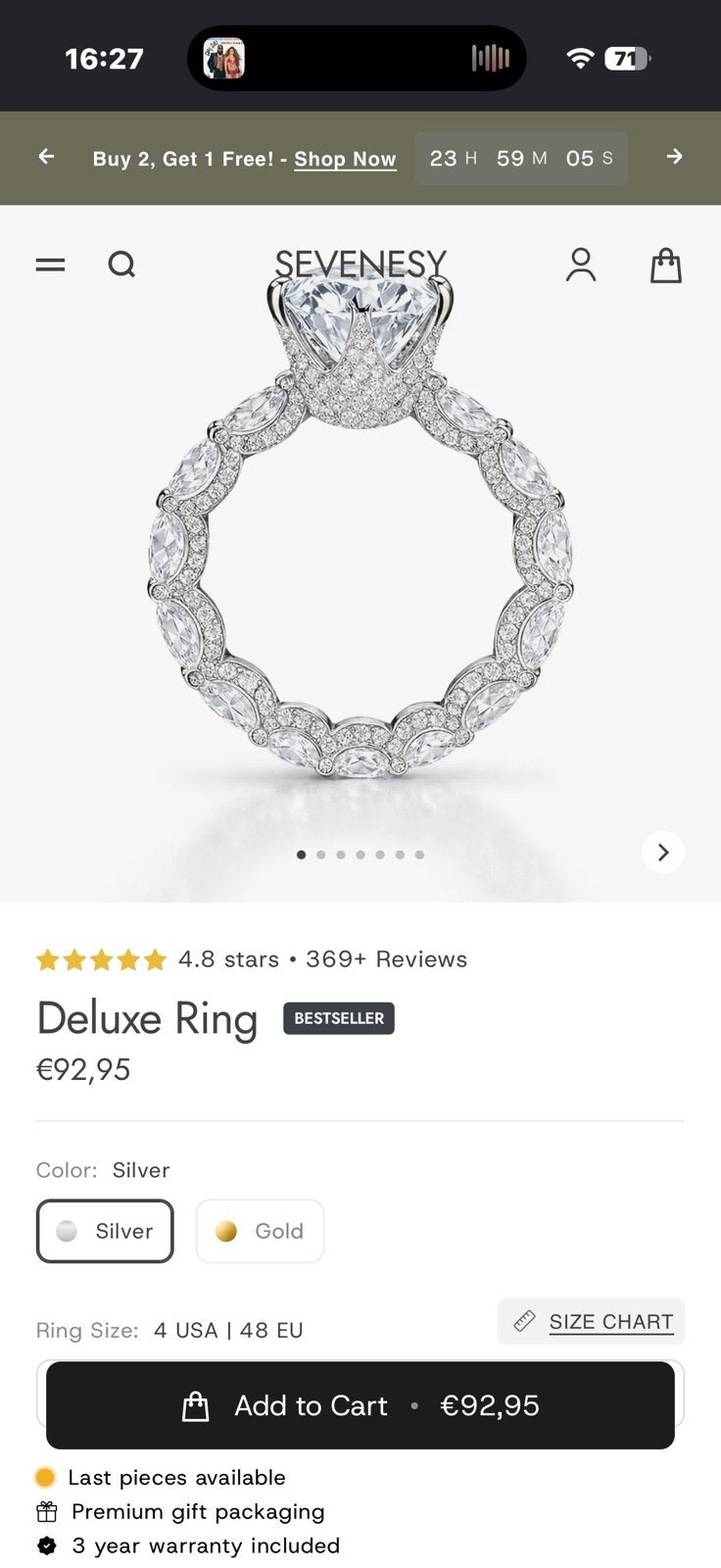 Sevenesy, Verzamelen, Swarovski, Nieuw, Sieraad of Horloge, Ophalen
