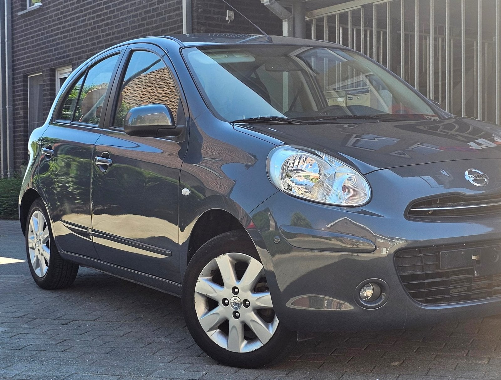 NISSAN MICRA EURO 5  met keuring, Auto's, Parkeersensor, Euro 5, Stof, Zwart