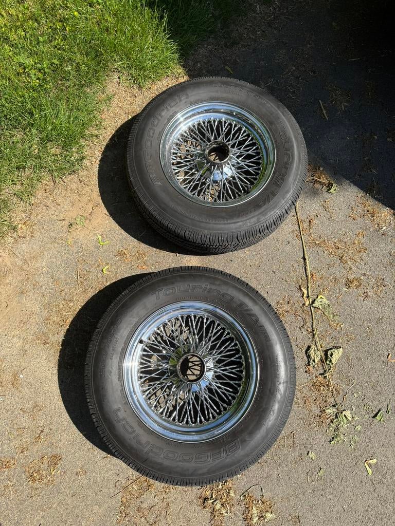 2 roues à rayons 15 pouces jaguar type e série 3, Enlèvement, Comme neuf