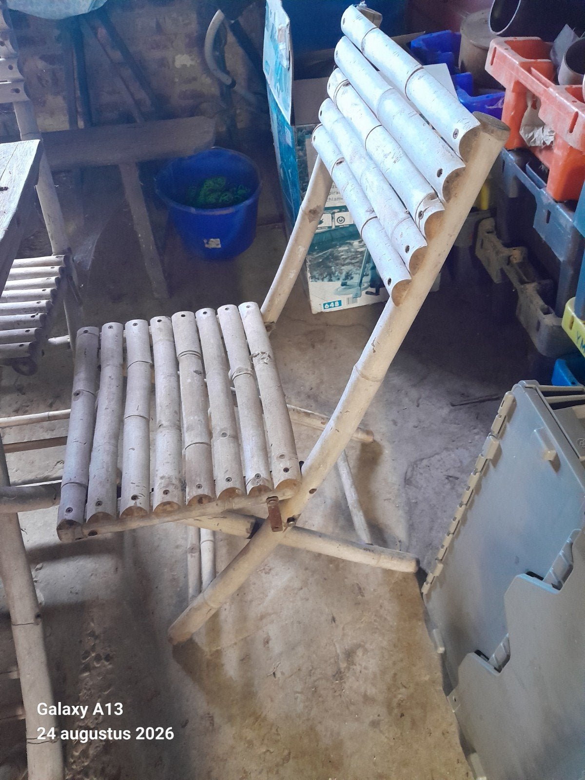 tuinset bamboe, Tuin en Terras, Ophalen, Gebruikt, Hout, Tuinset