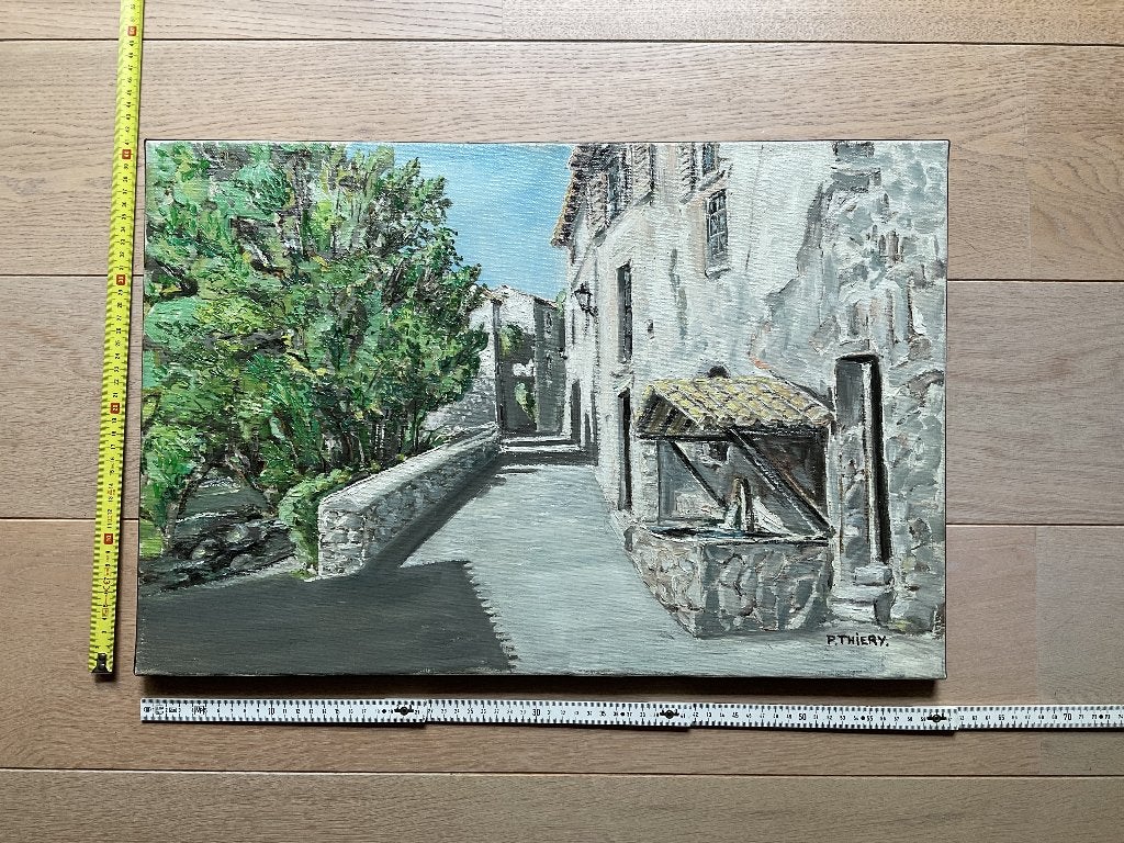 Schilderij “Waterput van Saumane-de-Vaucluse” - P. Thiery, Enlèvement ou Envoi, Toile