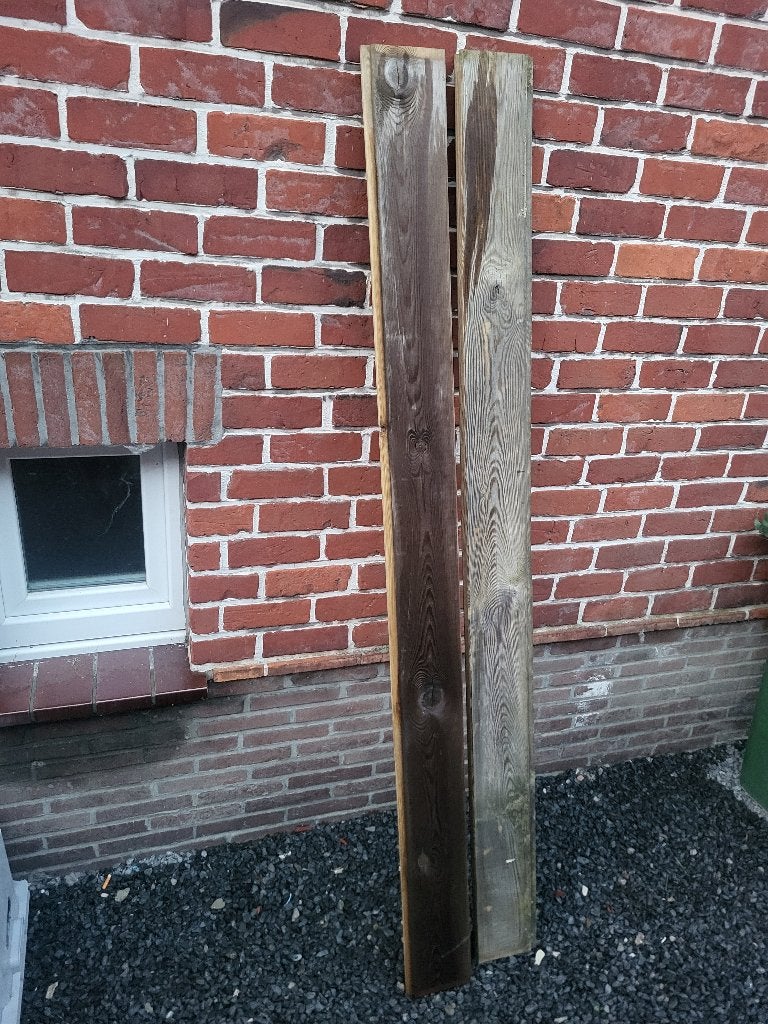 Tand en groef schutting, Comme neuf, Autres essences de bois, Enlèvement, Imprégné