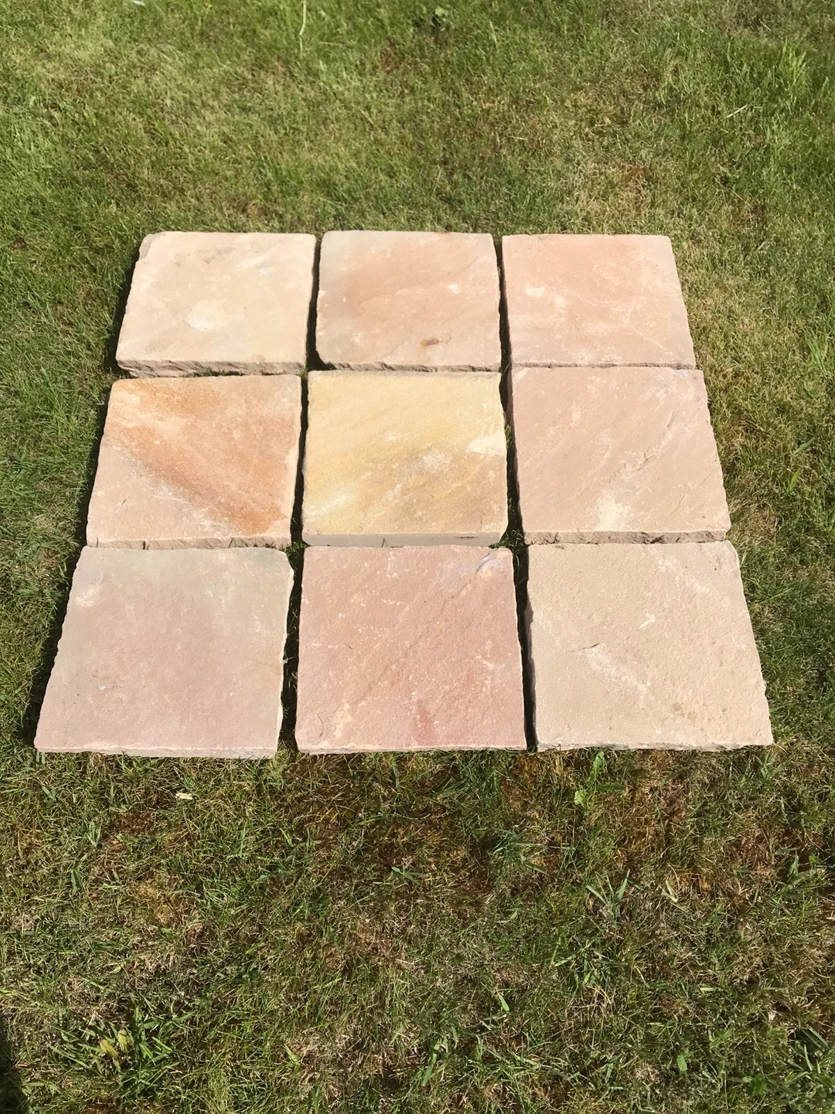 50 m2 terrastegels te koop, Ophalen, Zo goed als nieuw