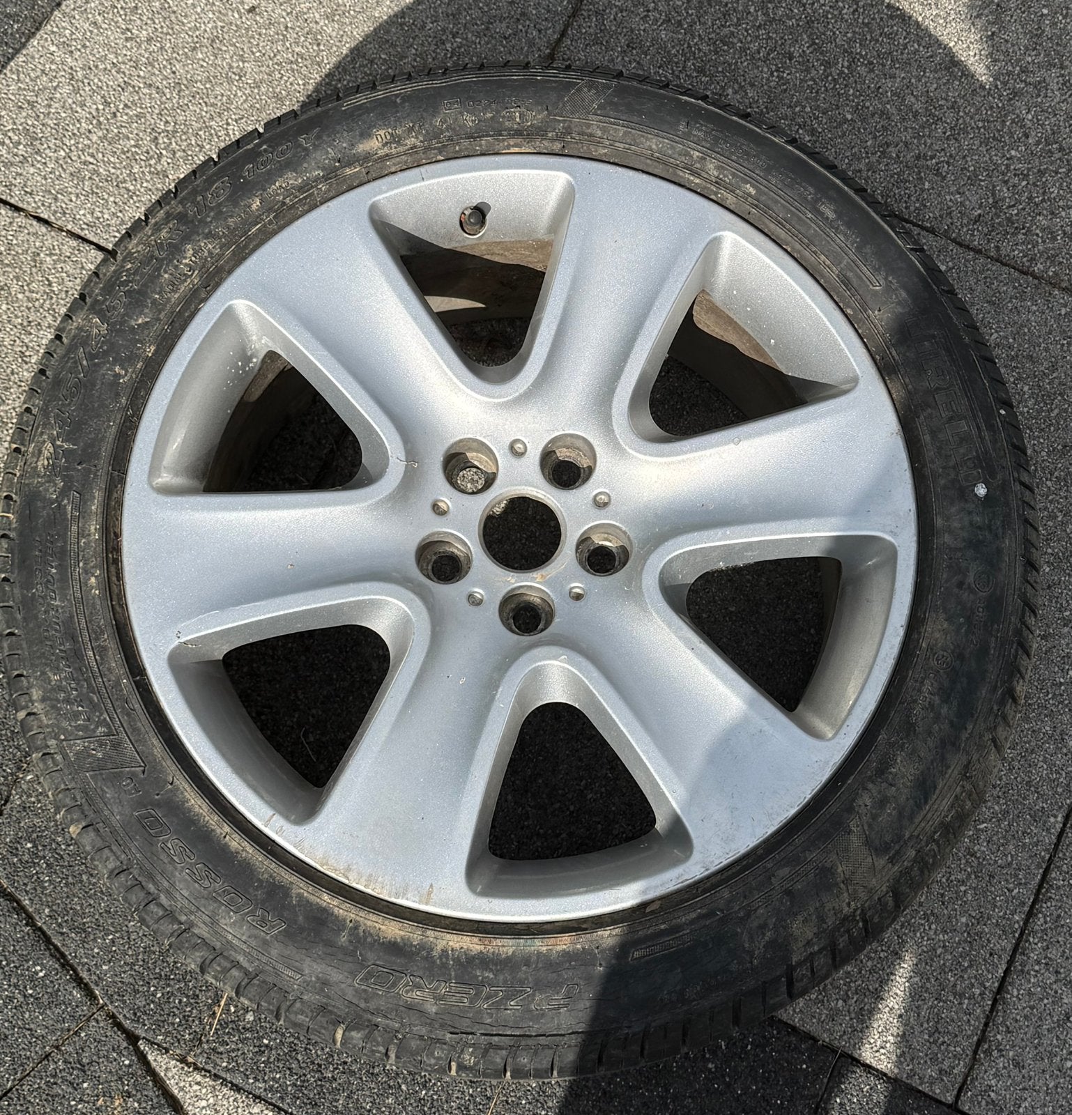 4 wielen van een Jaguar, Auto-onderdelen, Banden en Velgen, Ophalen, 18 inch, Velg(en)