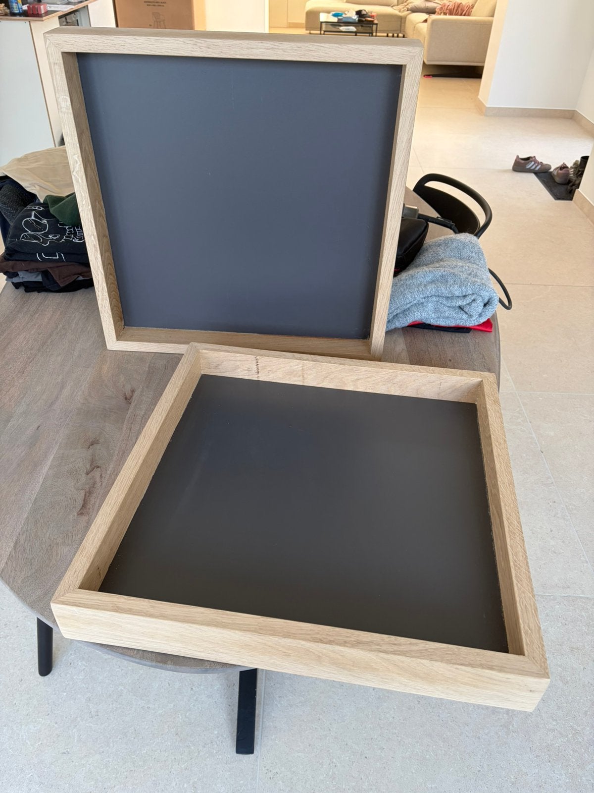 Multifunctioneel Dienblad massief eik, Huis en Inrichting, Ophalen of Verzenden, Nieuw, Dienblad