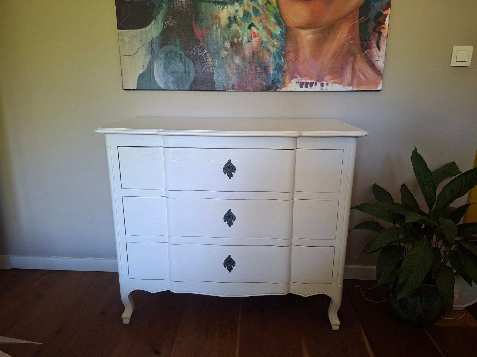 Witte houten commode ladekast van Maisons du monde, Ophalen