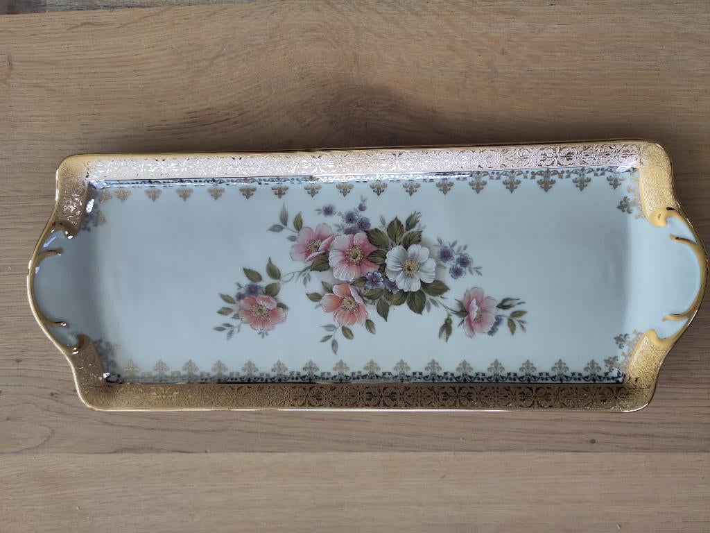 Limoges A. Lanternier Schaal - Or Véritable 22K, Antiek en Kunst, Ophalen