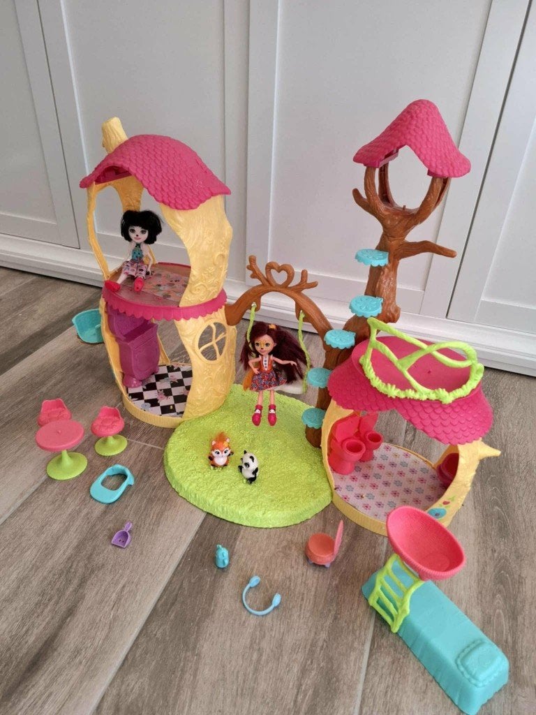 Maison de Panda Enchantimals (prix : 57eur)  4 – 8 ans, Ophalen of Verzenden, Zo goed als nieuw, Poppenhuis
