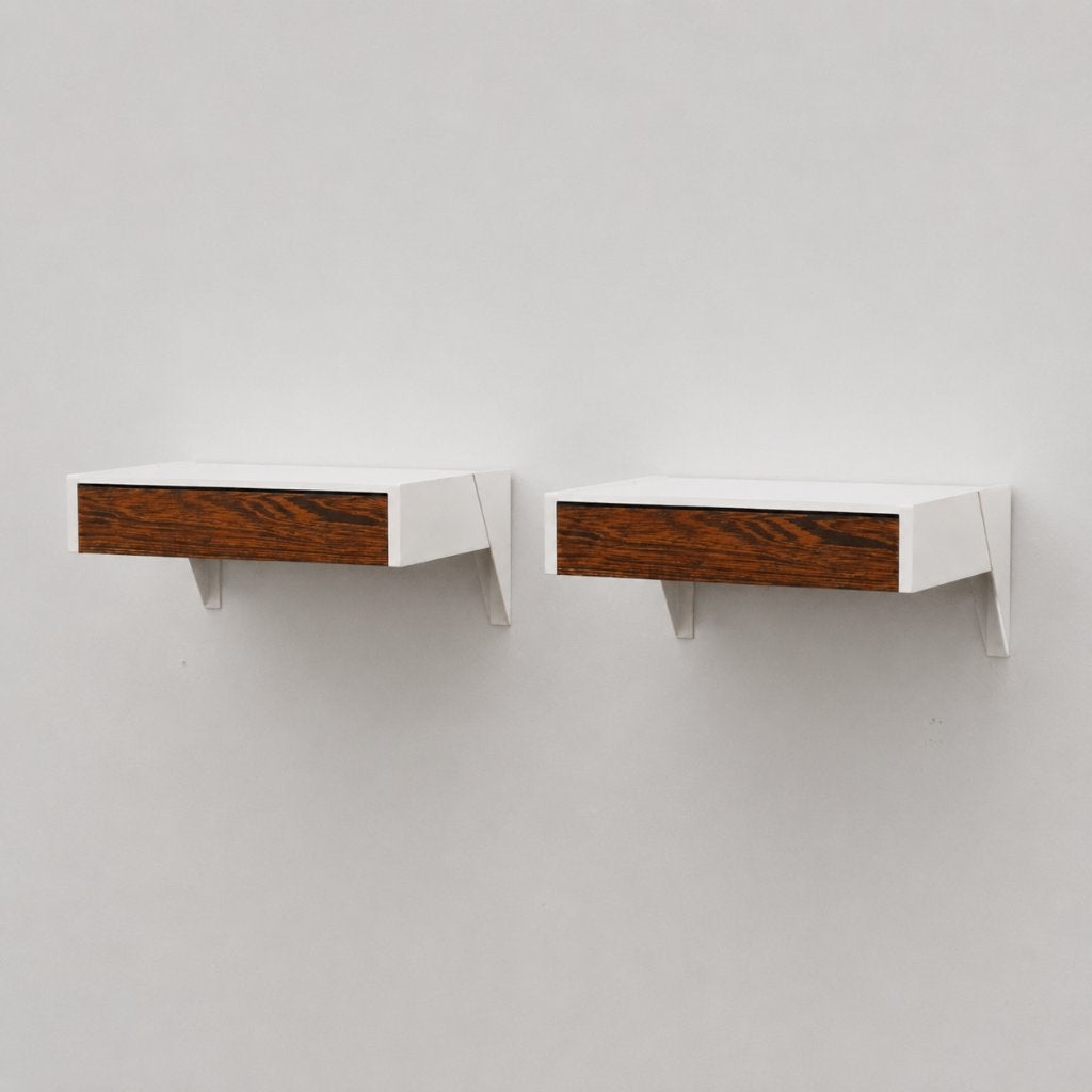 2x Vintage design nachtkastjes jaren '60 Martin Visser, Huis en Inrichting, Verzenden