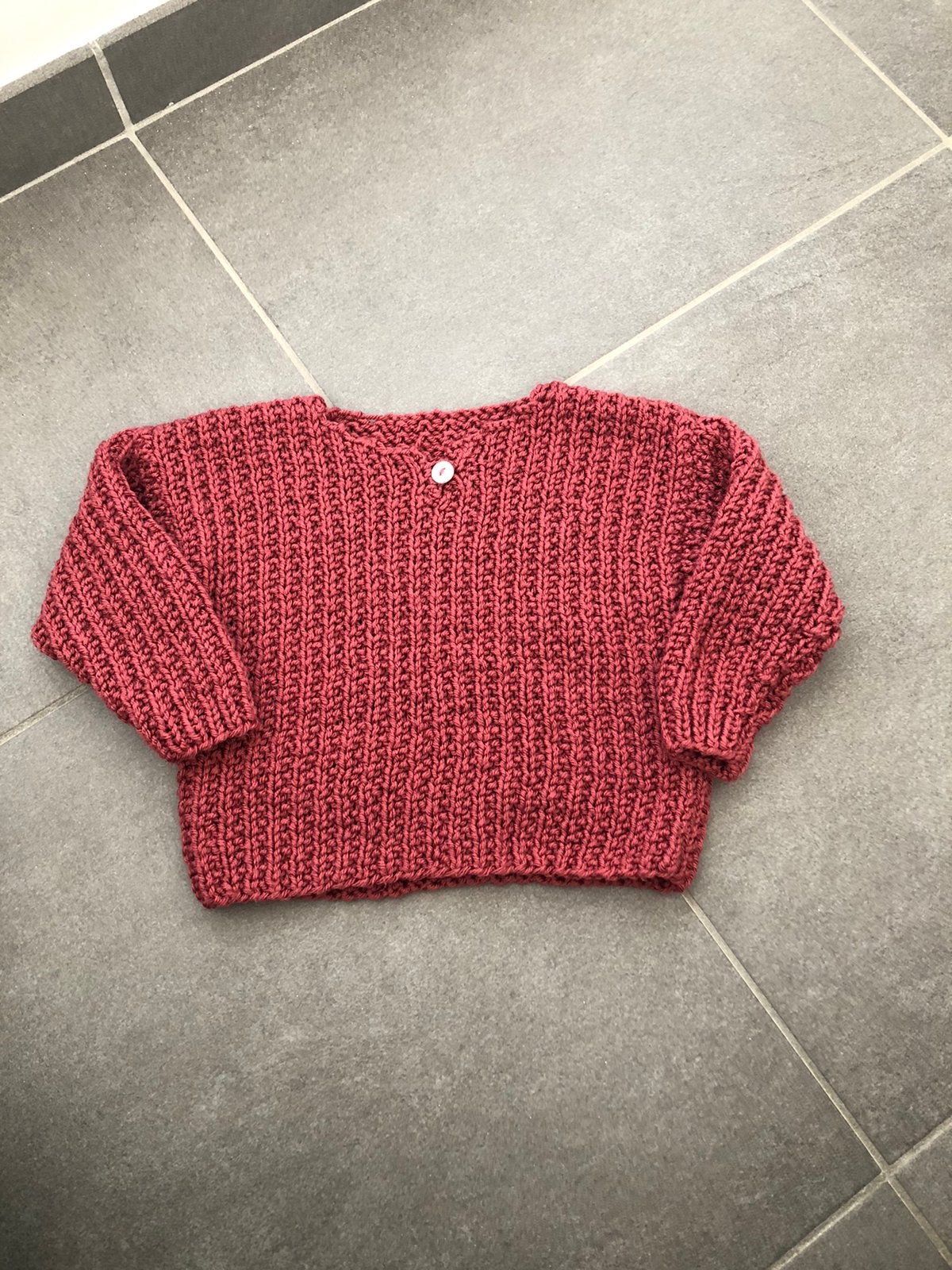 Handgemaakte trui, maat 86/92, Kinderen en Baby's, Babykleding | Maat 86, Ophalen of Verzenden, Zo goed als nieuw