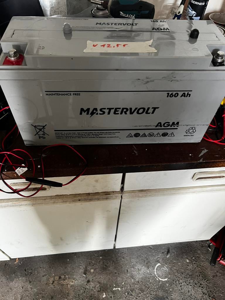 Mastervolt batterij 12v 160ah, Ophalen, Gebruikt