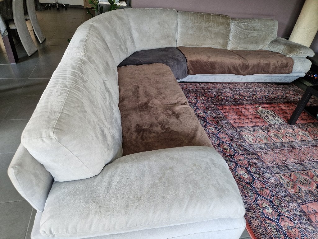hoeksalon, Huis en Inrichting, Zetels | Complete zithoeken, Ophalen, Gebruikt, Stof