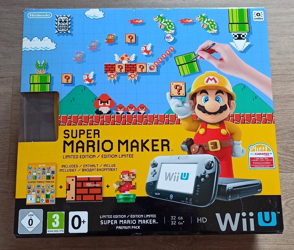 Super Mario Maker Nintendo Wii U in mind condition +32 games, Online, Overige genres, Ophalen of Verzenden, Zo goed als nieuw