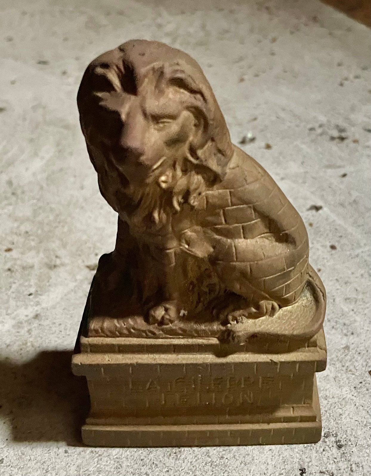 Statue du Lion de la Gileppe, XIXe siècle, Enlèvement ou Envoi