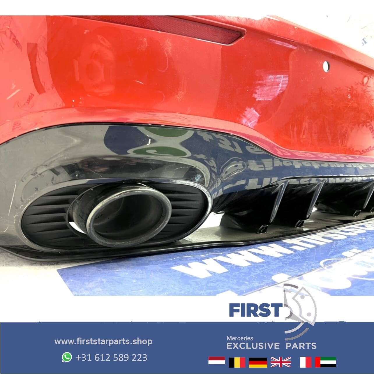 W177 A KLASSE A35 PERFORMANCE AERO PAKKET ROOD origineel Mer, Gebruikt, -, Ophalen of Verzenden, Bumper