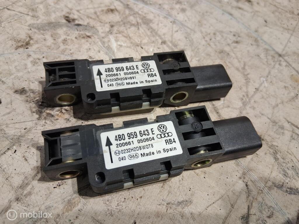 Sensor airbag Audi A3 8P 2.0 TDI  ('03-'12) 4B0959643E, Autos : Pièces & Accessoires, Audi, Enlèvement ou Envoi, Audi, Utilisé