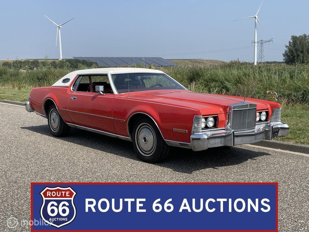 Lincoln Continental Mark IV | 1974 | Route 66 Auctions, Auto's, Oldtimers, Zwart, Bedrijf, Handgeschakeld, Overige carrosserie