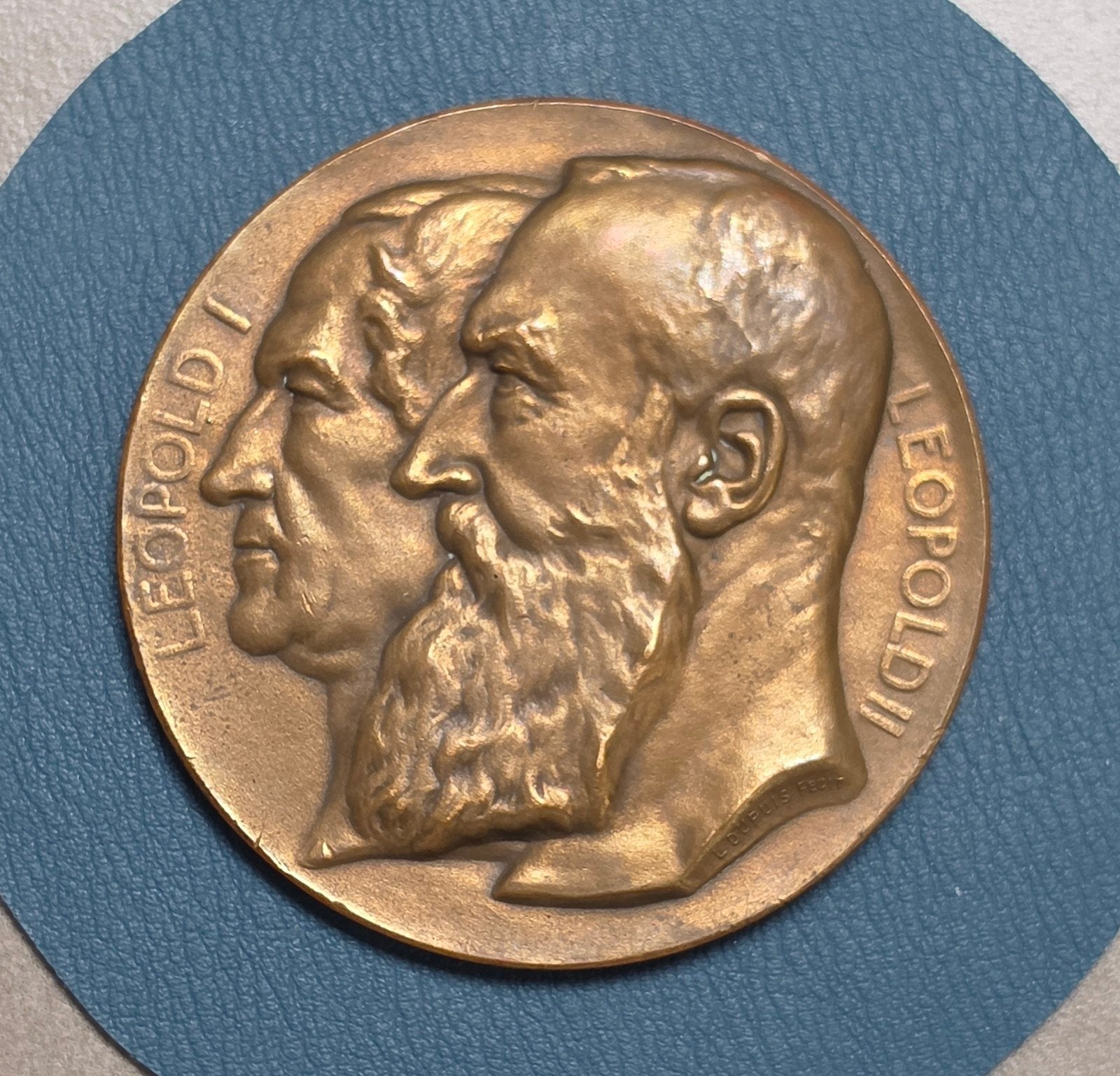 Médaille Léopold I/II (Baetes) 65 mm, Enlèvement ou Envoi