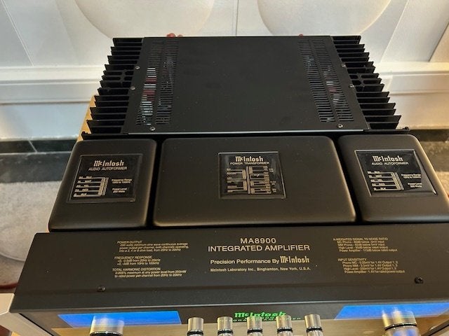 Mcintosh MA8900 met DA1 ZGAN + GARANTIE, Audio, Tv en Foto, Zo goed als nieuw, Mcintosh, X, 120 watt of meer