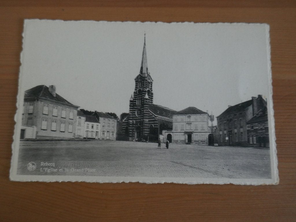 rebecq l'église et la grand'place, Envoi, Non affranchie, Brabant Wallon