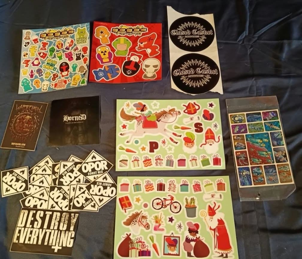 diverse stickers in 1 set, Ophalen of Verzenden