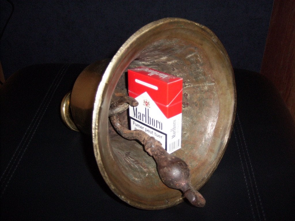 Grote scheepsklok, beiaardbel, ideale deurbel, Ophalen, Brons
