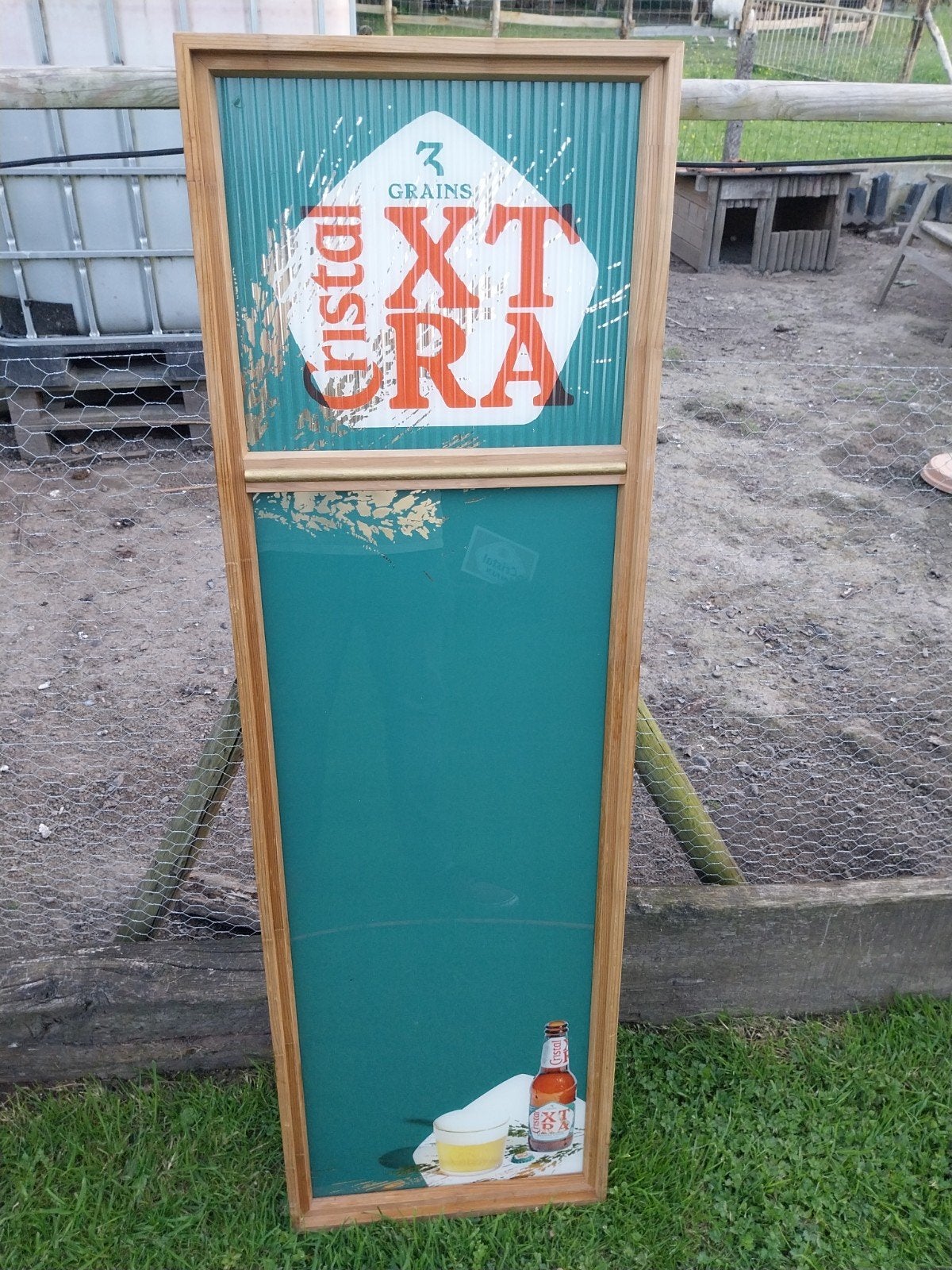 Glasreclame cristal extra, Verzamelen, Merken en Reclamevoorwerpen, Ophalen