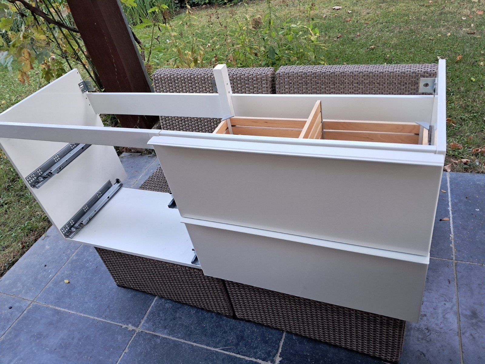 badkamer 2x Godmorgon - wastafelkast+kolomkast - Bredviken, 25 à 50 cm, Moins de 100 cm, Meuble lavabo, 100 à 150 cm