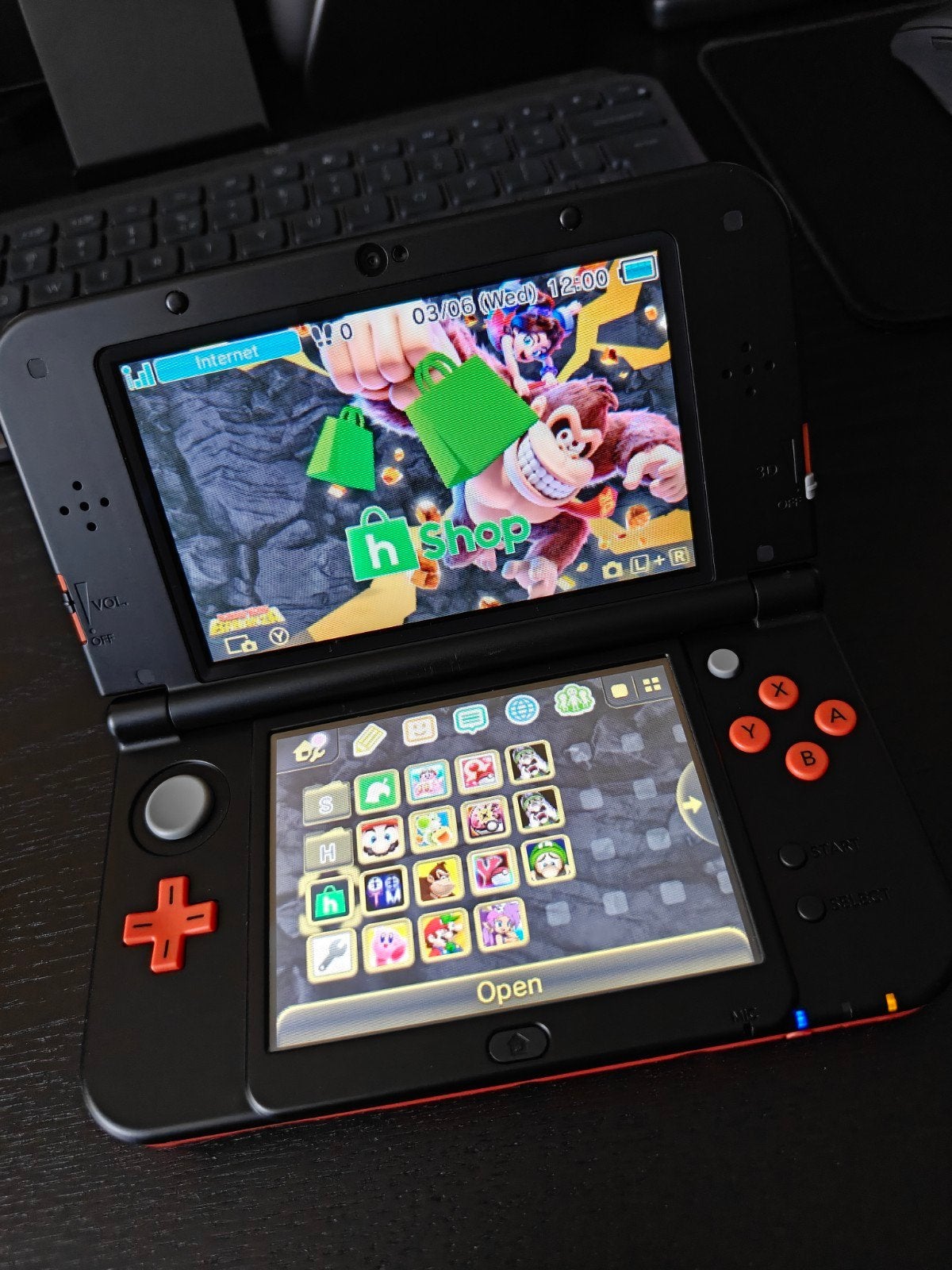New Nintendo 3DS XL (met Homebrew), Consoles de jeu & Jeux vidéo, Consoles de jeu | Nintendo 2DS & 3DS, Enlèvement, 3DS