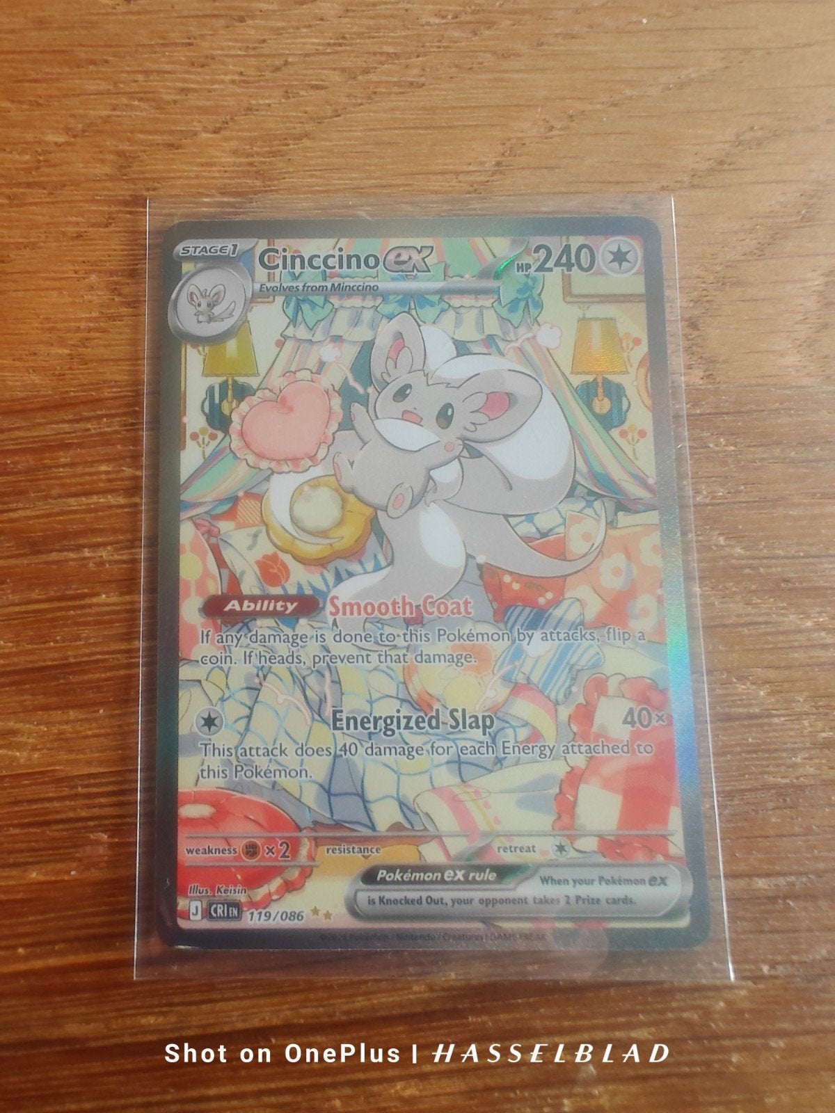 Cinccino ex mega evolution chaos rising, Ophalen of Verzenden