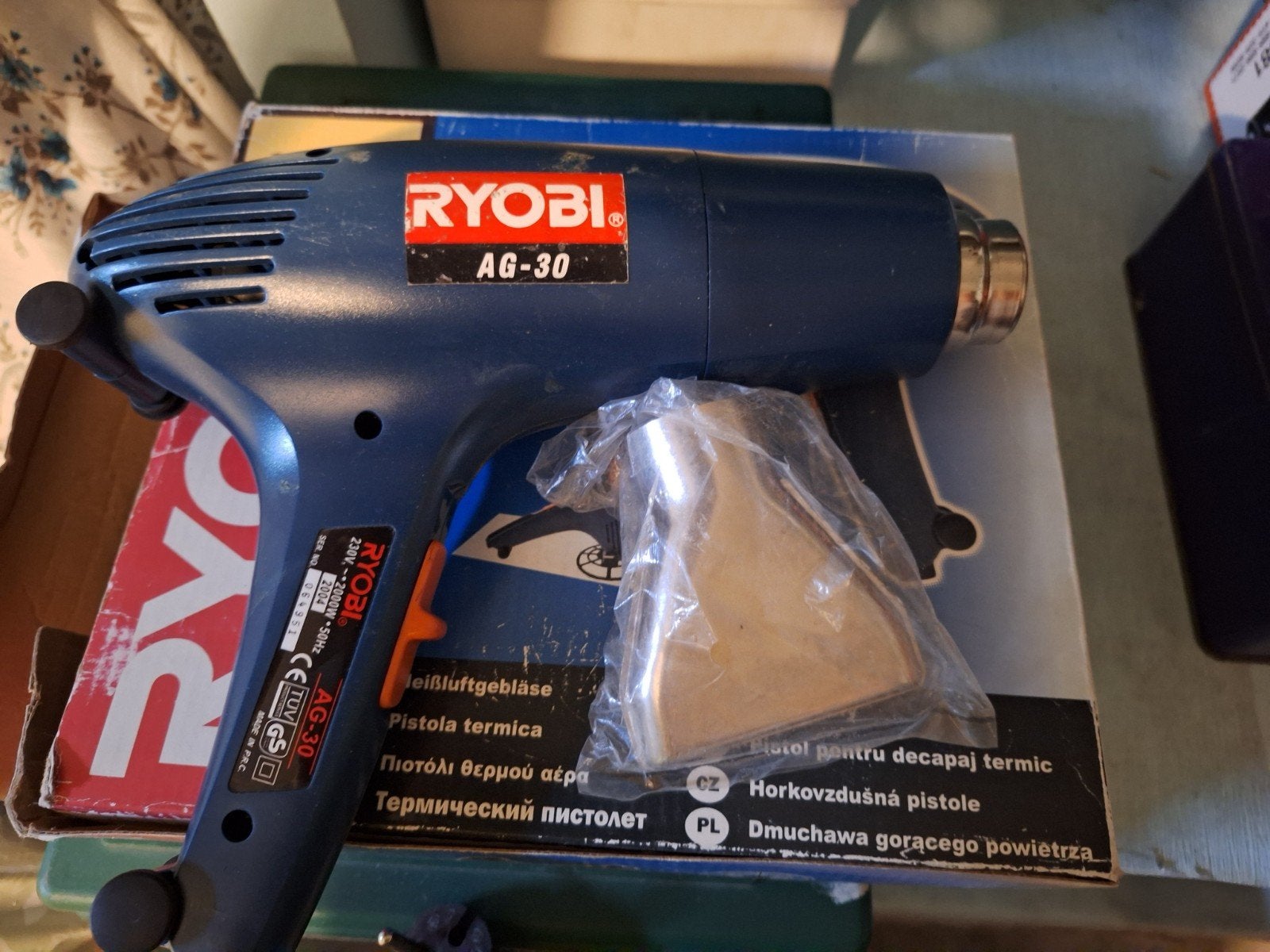 décapeur thermique RYOBI ag-30, Bricolage & Construction, Enlèvement