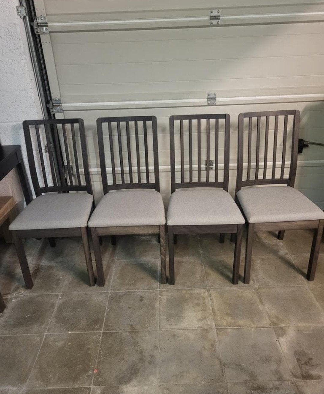4 chaises IKEA en très bon état – 40 € le lot, Maison & Meubles, Chaises, Bois, Gris, Enlèvement
