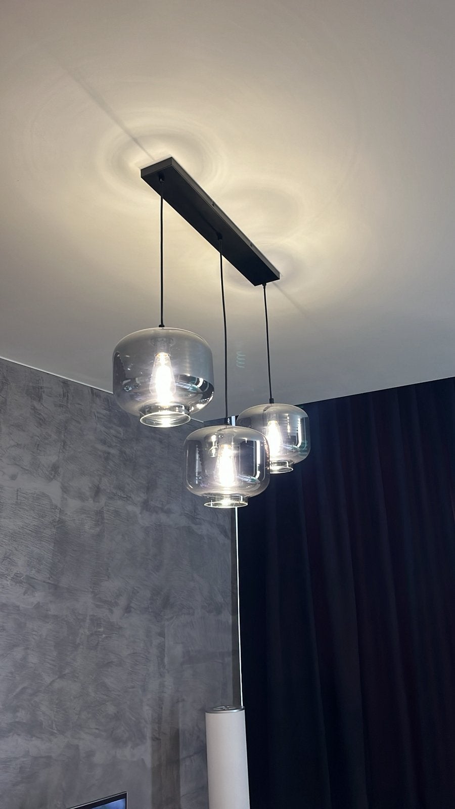 Hanglamp, Ophalen of Verzenden, Zo goed als nieuw, Glas