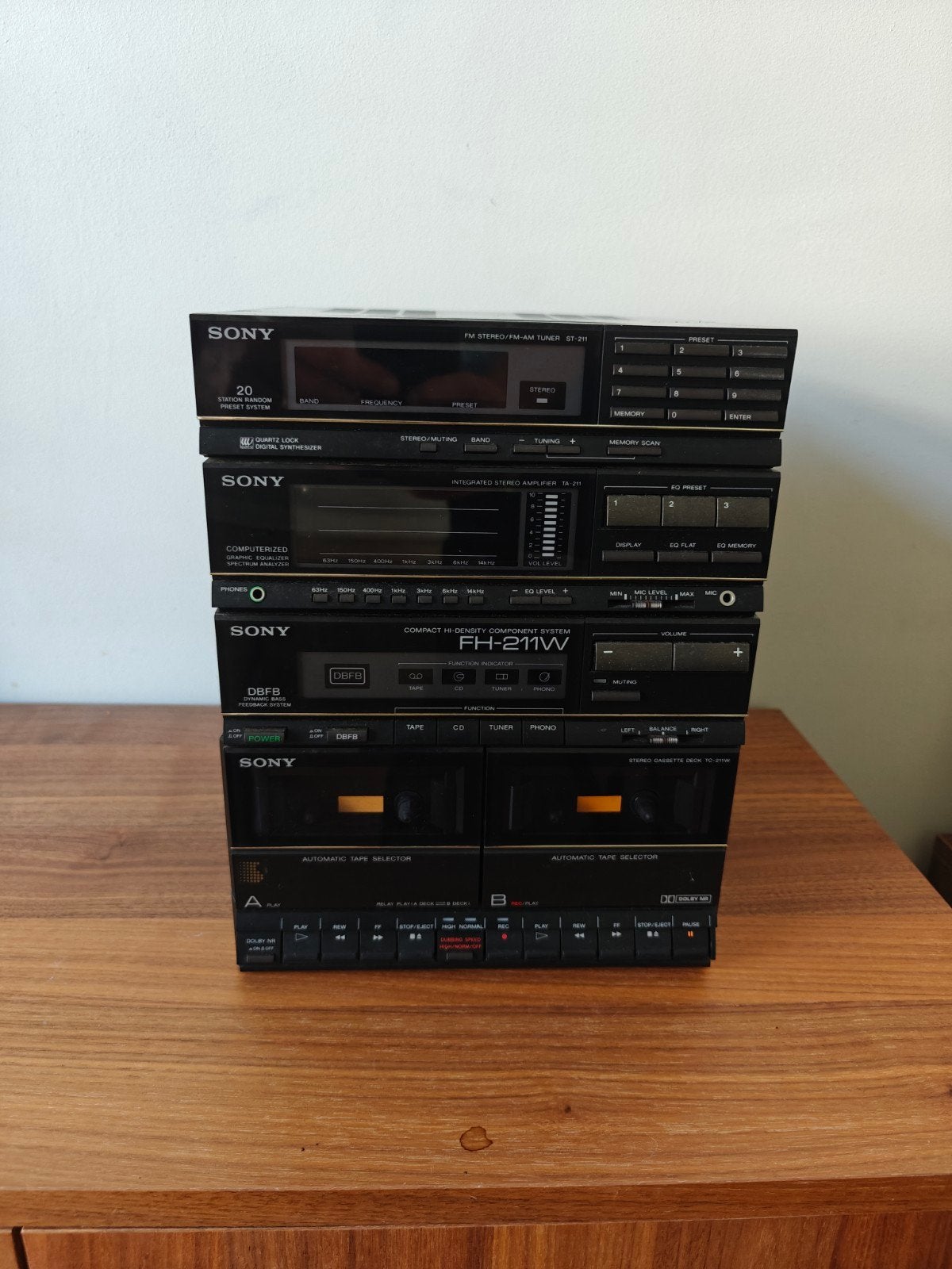 Sony FH 211W hifi-installatie, Audio, Tv en Foto, Stereoketens, Ophalen, Tuner of Radio, Gebruikt, Sony