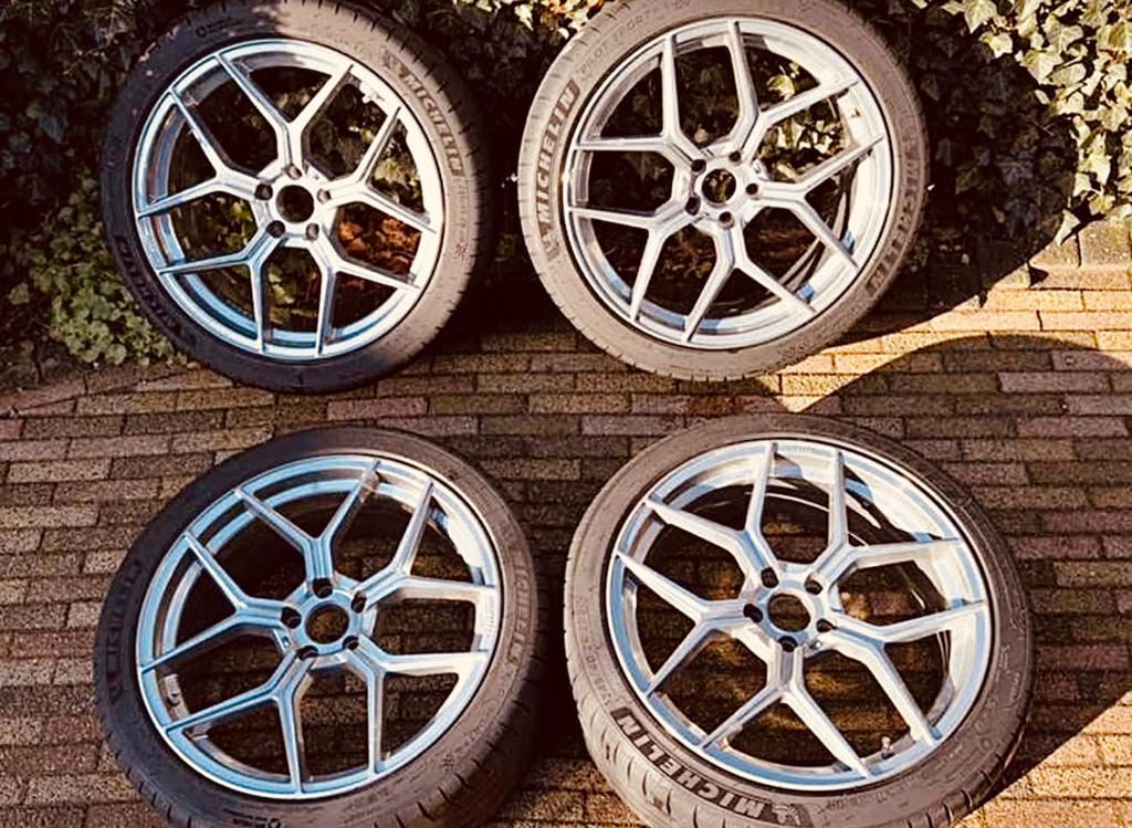 Set Raffa velgen met Michelin banden, Ophalen, Zo goed als nieuw