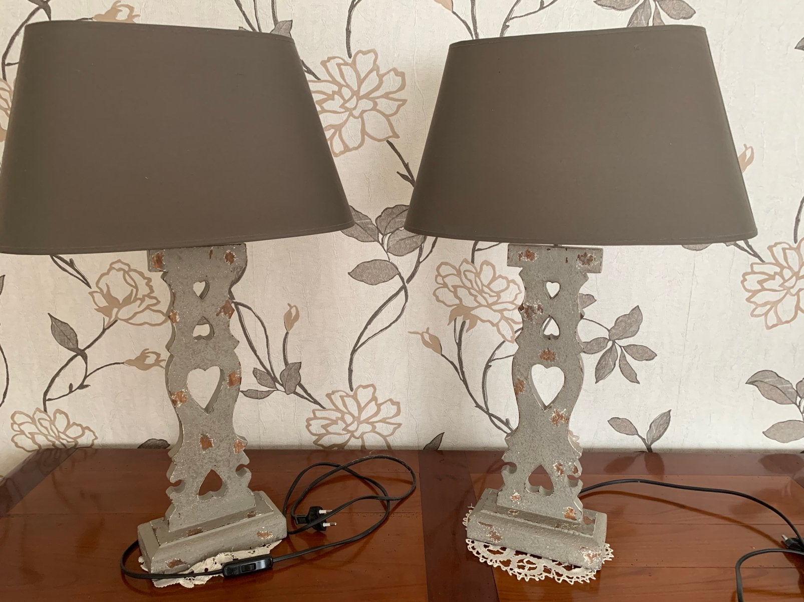 2 lampes de table - comme neuf, Enlèvement, Comme neuf, Bois