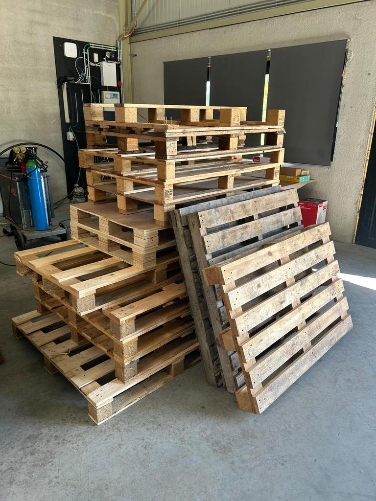 Hout pellets, Doe-het-zelf en Bouw, Hout en Planken, Ophalen, Gebruikt, Pallet