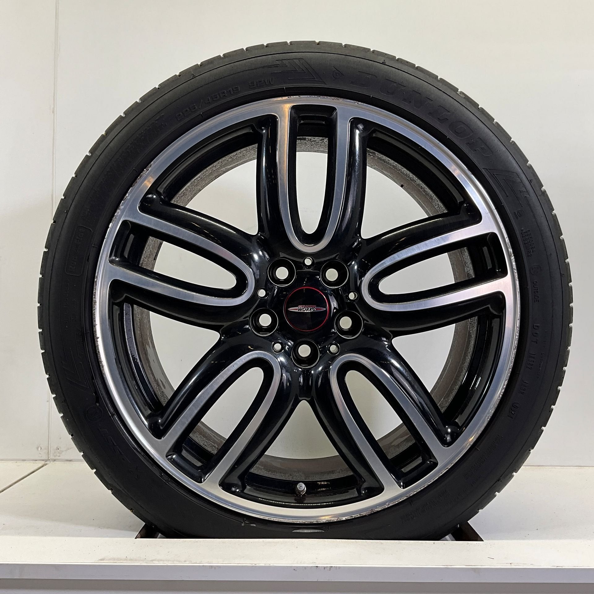 MINI F60 F54 JCW 523 SET VELGEN + ZOMERBANDEN 19 INCH, Auto-onderdelen, Banden en Velgen, 19 inch, Gebruikt, -, -