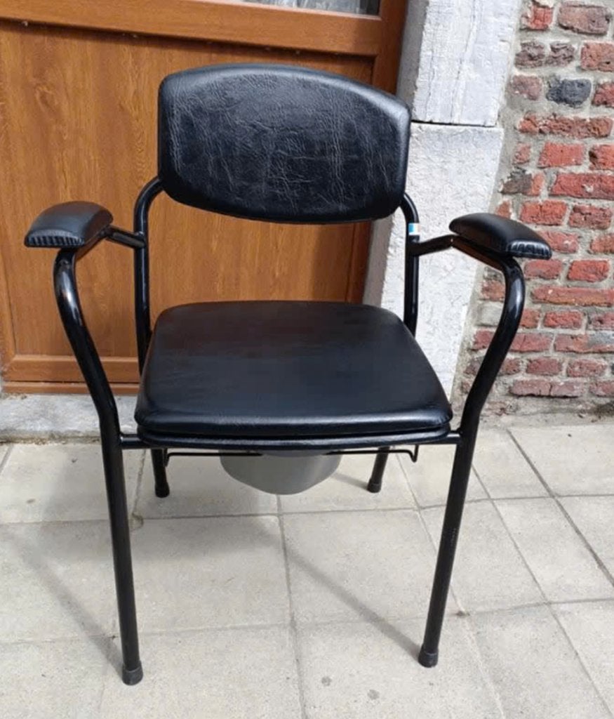 Chaise percée avec seau hygiénique, Enlèvement, Comme neuf