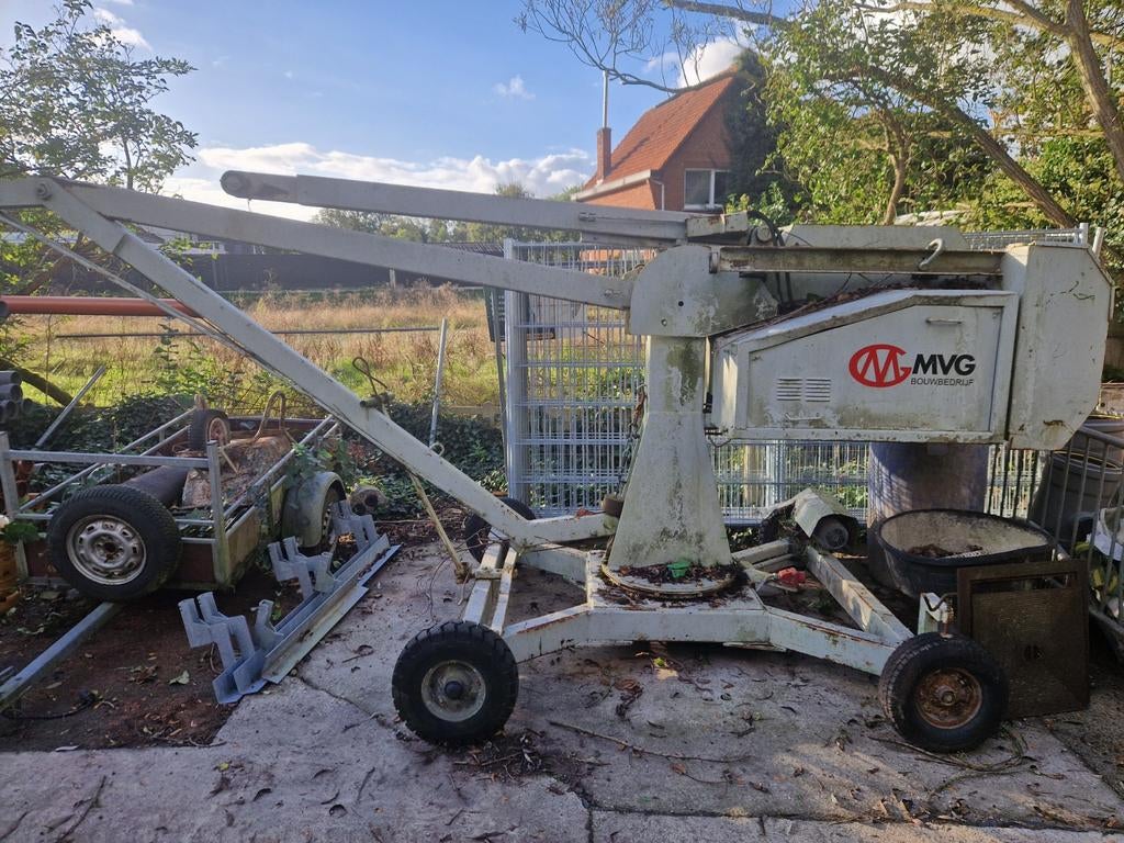 Kraantje voor silicaatsteen, Ophalen