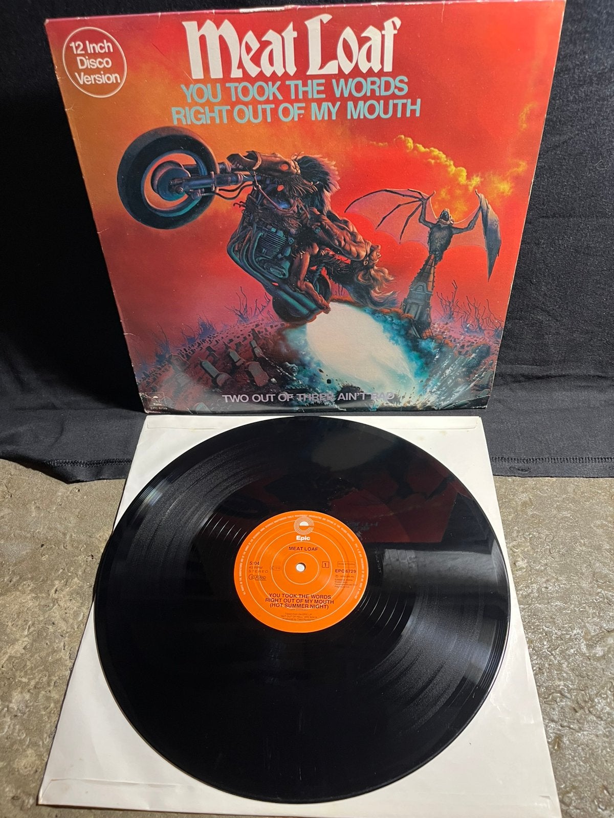 Vinyl lp meatloaf you took the words right out of my mouth, Cd's en Dvd's, Vinyl | Hardrock en Metal, LP, Metal, Gebruikt, Ophalen of Verzenden